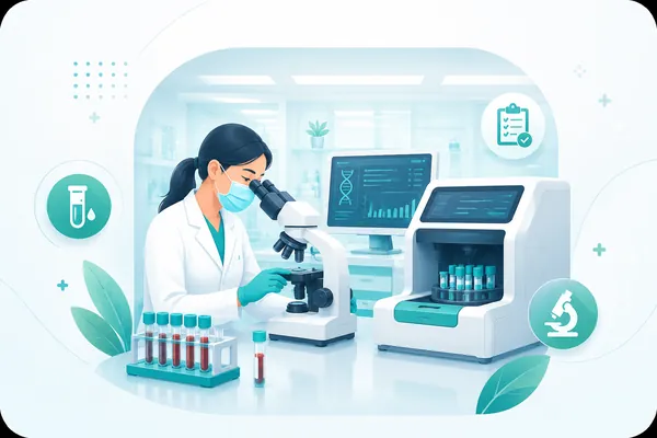Pathology and diagnostic laboratory at Shripad Hospital